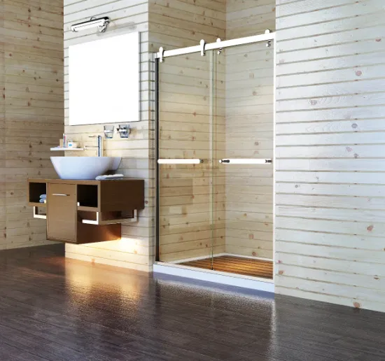 High Quality Modern Aluminum Matt Black Shower Enclosure Shower Cubical Swivel Bath Glass Shower Door Screen 151r42t